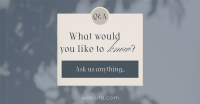 Aesthetic Q&A Facebook ad Image Preview