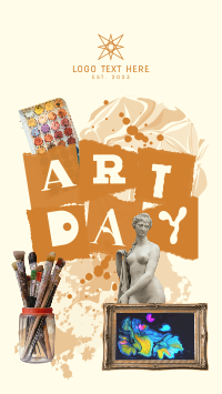 Art Day Collage Facebook story Image Preview
