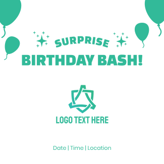 Surprise Birthday Bash Instagram post