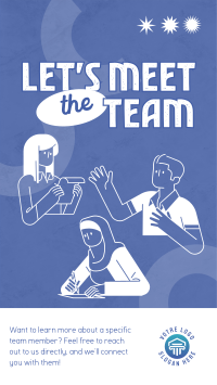 Meet Team Employee Facebook story Image Preview