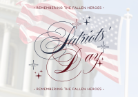 Remembering Patriot's Day Postcard Design