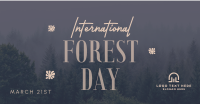Minimalist Forest Day Facebook ad Image Preview