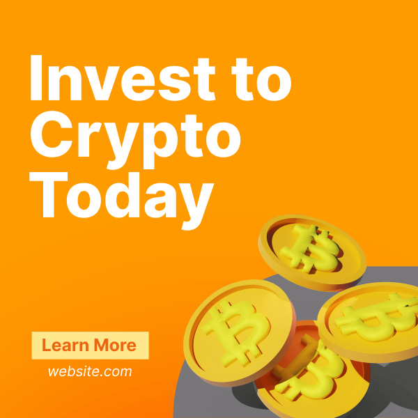 Invest to Crypto Instagram Post Design Image Preview