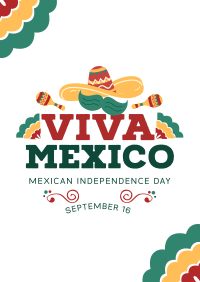 Viva Mexico Sombrero Flyer Design