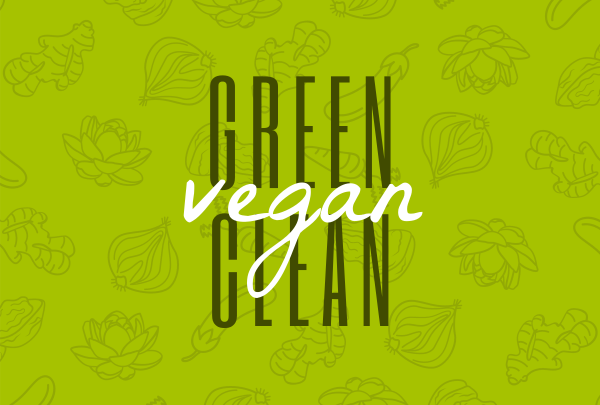 Green Clean and Vegan Pinterest Cover Design Image Preview