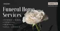 Funeral White Rose Facebook Ad Design