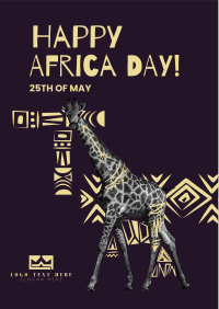 Giraffe Ethnic Pattern Flyer Image Preview