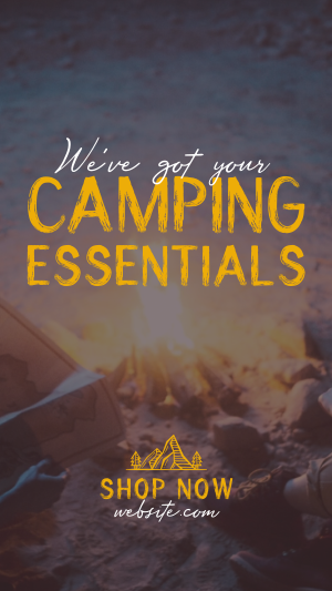 Camping Gear Essentials Facebook story Image Preview