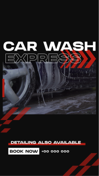 Premium Car Wash Express Facebook Story Image Preview