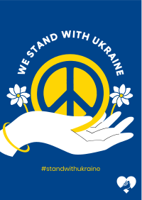 Ukraine Peace Hand Flyer Image Preview