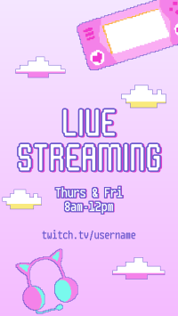 New Streaming Schedule Instagram story Image Preview