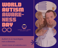 Bold Quirky Autism Day Facebook Post Preview