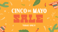 Cinco De Mayo Confetti Sale Facebook Event Cover Design