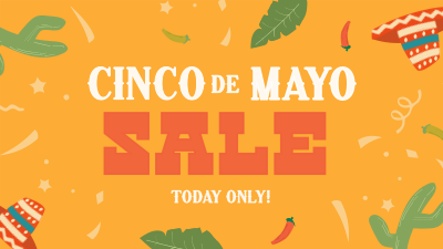 Cinco De Mayo Confetti Sale Facebook event cover Image Preview