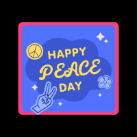 Peace Day Text Badge Instagram post Image Preview