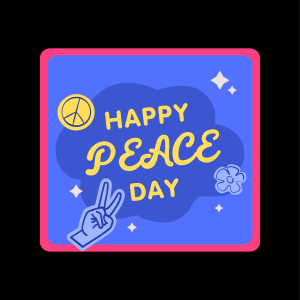 Peace Day Text Badge Instagram Post Image Preview