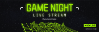 3D Game Night Twitter header (cover) Image Preview