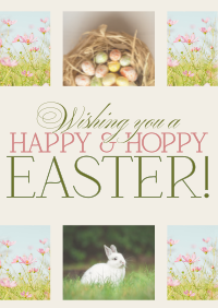 Rustic Easter Greeting Poster Image Preview