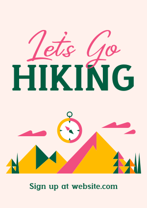 Mountain Hiking Trail Poster Image Preview