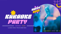 Karaoke Party Hours Facebook Event Cover Design