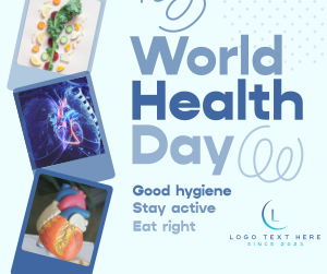 Retro World Health Day Facebook post Image Preview