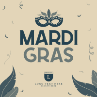 Mardi Gras Celebration Instagram Post Design