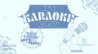 Karaoke Party Nights Facebook Event Cover Design