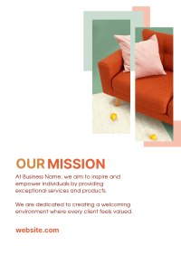 Our Mission Furniture Flyer Design