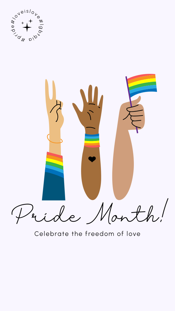 Pride Advocates Facebook Story Design