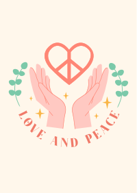 Love and Peace Poster Design