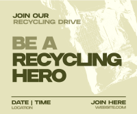 Trendy Recycling Drive Facebook Post Preview