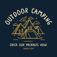 Rustic Camping Linkedin Post Image Preview