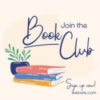 Book Lovers Club Instagram Post Design