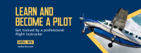 Flight Training Program Facebook Cover Design