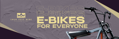Minimalist E-bike  Twitter header (cover) Image Preview