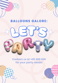 Cute Party Planner Flyer Preview