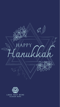 Hanukkah Star Greeting Instagram story Image Preview