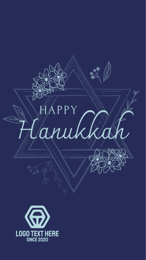 Hanukkah Star Greeting Instagram story