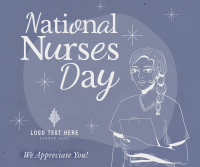 Midcentury Nurses' Day Facebook Post Design