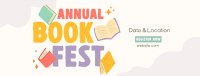 Annual Book Event Facebook Cover Design