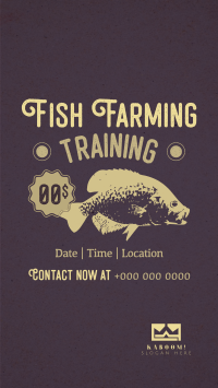 Fish Farming Training Facebook story Image Preview