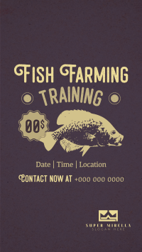 Fish Farming Training Facebook story Image Preview