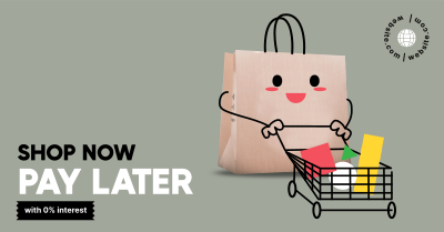Cute Shopping Bag Facebook ad Image Preview