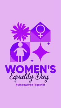 Happy Women's Equality Facebook Story Design