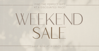Minimalist Weekend Sale Facebook ad Image Preview