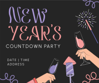 New Year Countdown Facebook Post Design