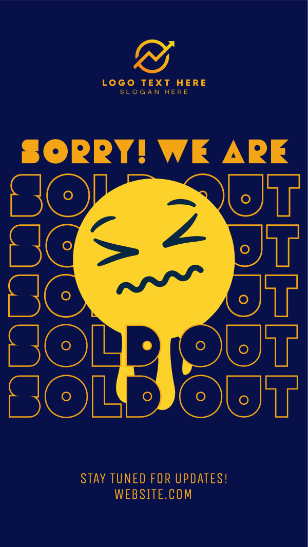 Sorry Sold Out Facebook Story Design