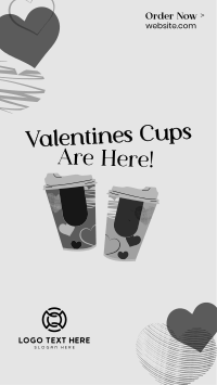 Valentine Cups Facebook Story Design