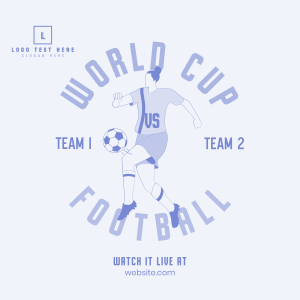 World Cup Football Player Instagram post Image Preview
