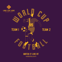 World Cup Football Player Instagram Post Design